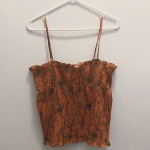 5/$25 *🍁 NWOT Gianni Bini Smocked Cropped Cami